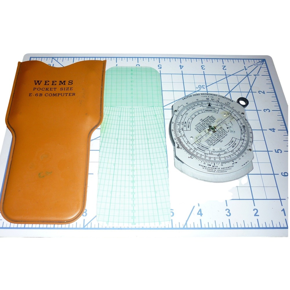 Vintage Weems Pocket Size E-6B‎ Flight Computer Denver Colorado Jeppesen Co